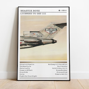 Beastie Boys - Licensed To Get Ill Album Poster: Matte Finish Wall Art