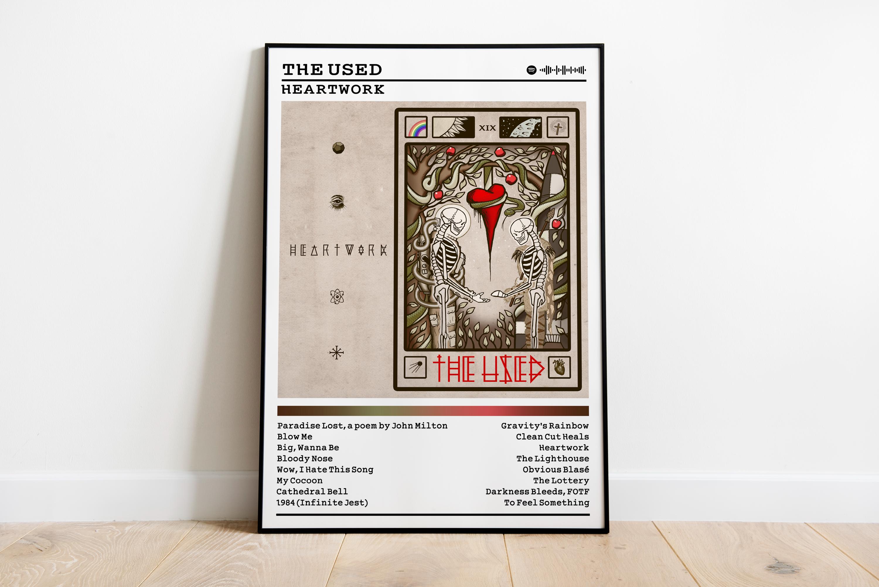 The Used Heartwork Album Cover Art Print | Rock Music Poster - Etsy