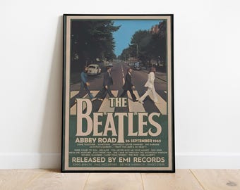 Póster de la portada del álbum de los Beatles: Impresión artística musical para pared