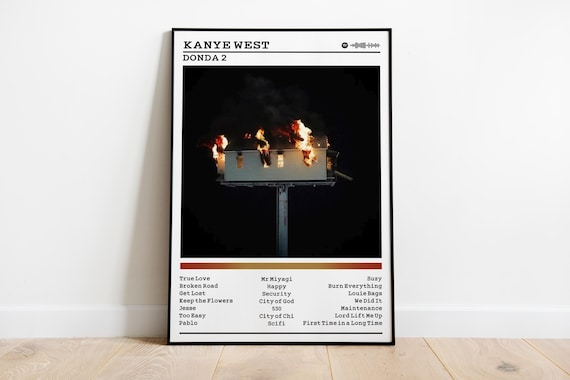 Kanye West Donda 2 Album Poster: Matte Finish Fine Art Print
