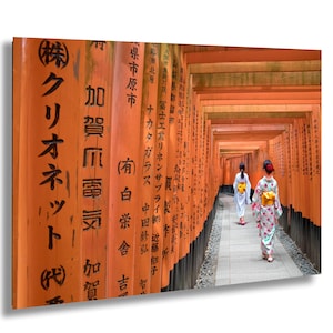 Kyoto Torii Gates And Geisha Photo Print: Fushimi Inari Shrine, Japan