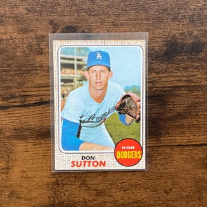 Don Sutton 1968 Topps Baseball Card #103 Edizione Originale Los Angeles Dodgers HOF Bella