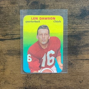 Len Dawson 1970 Topps Glossy Football Card #27 Original Issue Kansas City Chiefs HOF