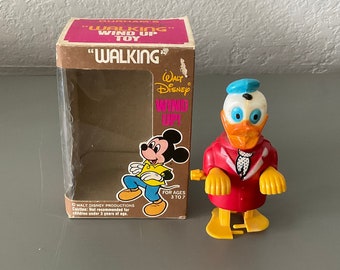 Vintage Durham's Walt Disney DONALD DUCK Walking Wind-up Toy