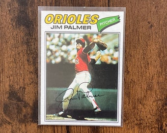 Jim Palmer 1977 Topps Baseball Card #600 Original Issue Baltimore Orioles HOF Nice