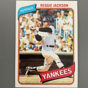 Reggie Jackson 1980 Topps Baseball Card #600 Edizione Originale New York Yankees HOF Bella