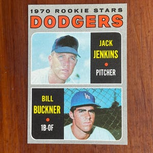 Bill Buckner 1970 Topps Baseball Card #286 Original Issue Rookie Card Los Angeles Dodgers Nice