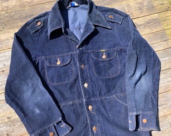 Vintage 70s WRANGLER Corduroy Jacket ~ Rampage Wrangler Horse Tag