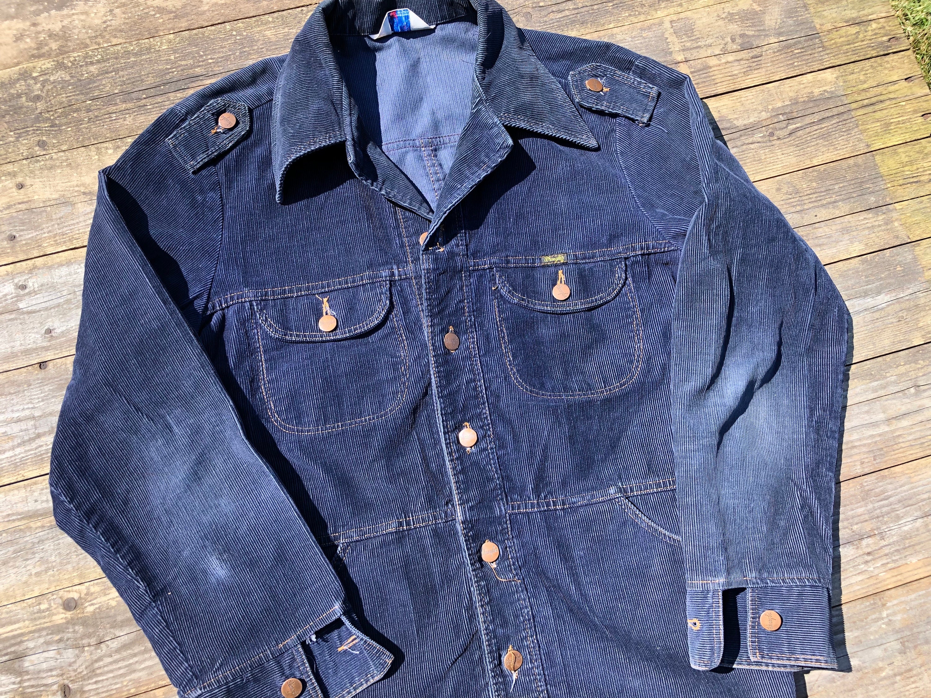Vintage 70s WRANGLER Corduroy Jacket ~ Rampage Wrangler Horse Tag
