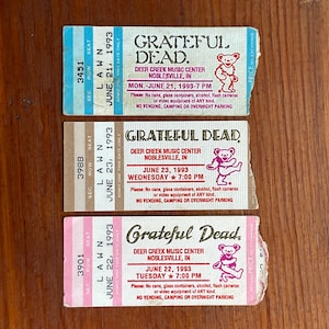 Grateful Dead Ticket - Etsy