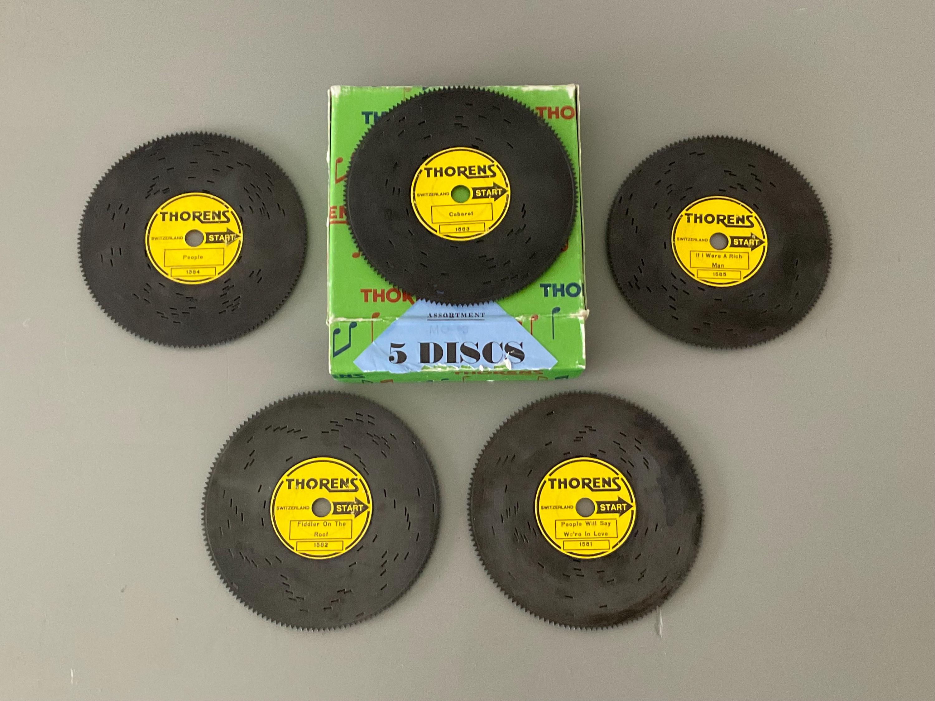 Thorens Music Box Discs - Etsy