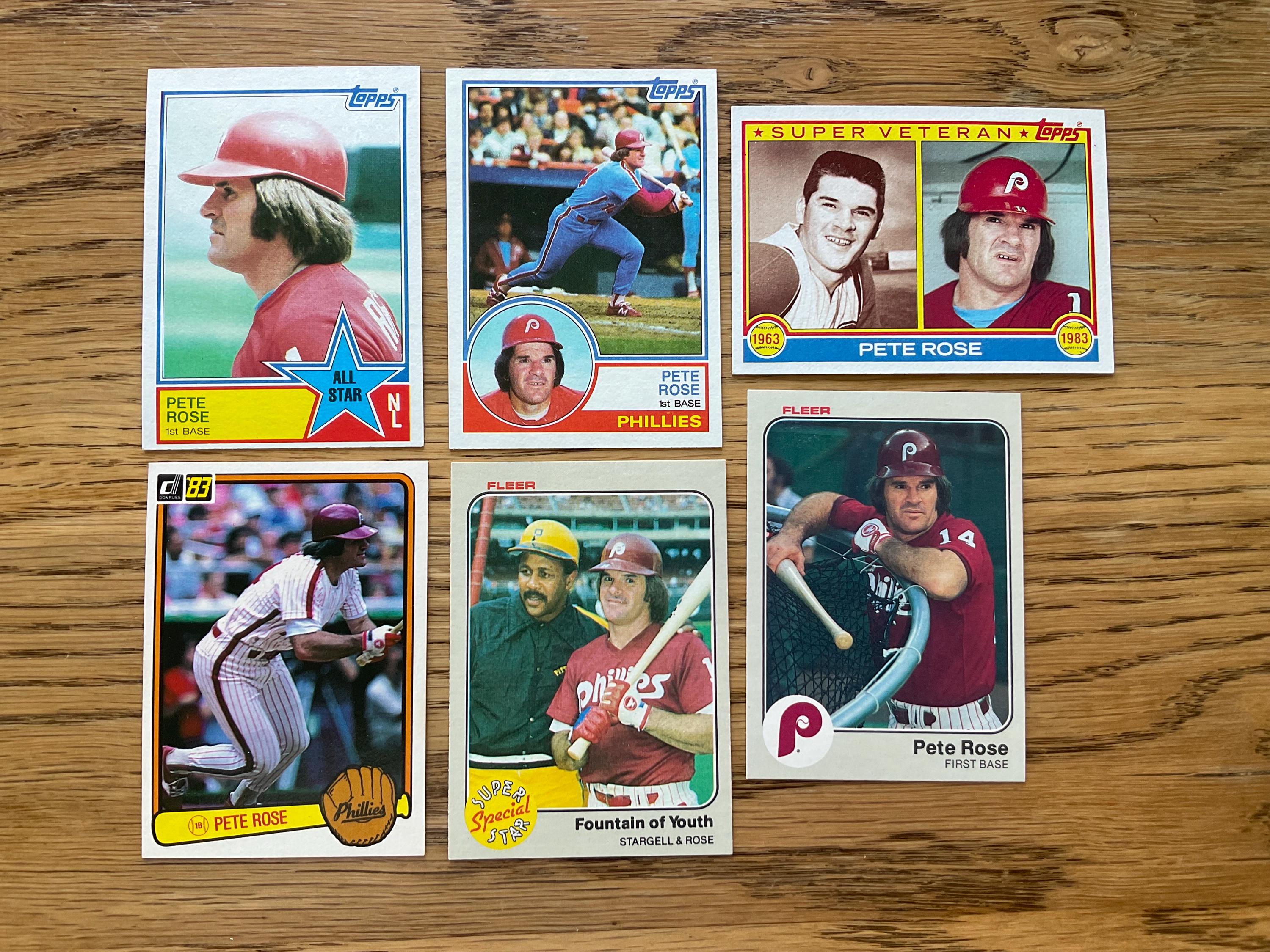 ピート・ローズ 1985年記念品 フィリーズ メジャーリーグがピート