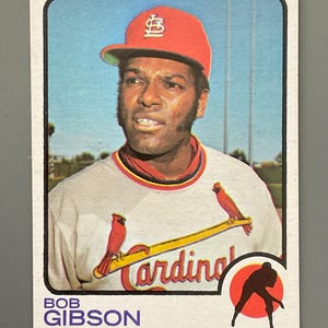 Bob Gibson 1973 Topps Baseball Card #190 Edizione Originale St. Louis Cardinals HOF Bella