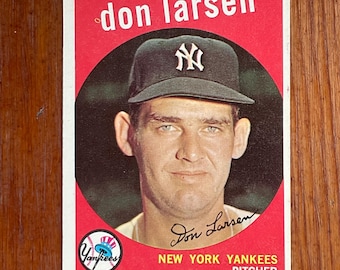 1959 Don Larsen New York Yankees Topps Baseball Card #205