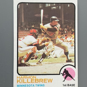 Harmon Killebrew 1973 Topps Baseball Card #170 Minnesota Twins Original Issue HOF Hall of Famer Bello