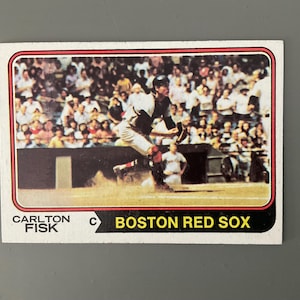 Carlton Fisk 1974 Topps Baseball Card #105 Edizione originale Boston Red Sox HOF Bella