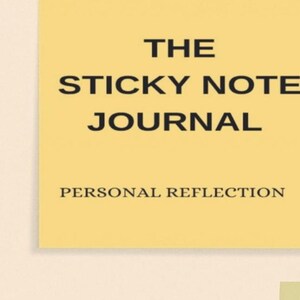 Post-it-journalen | Digital självreflektionsdagbok | Utskrivbar mental välbefinnandeplanerare | Guidade dagliga tankesätt