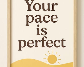 Inspirational Quote Print: Minimalist Neutral Wall Art (Digital Download)