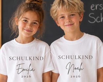 Personalized Schoolchild Shirt 2026 | Kids T-Shirt | First Day of School | Back to School Gift | First Day of School Tee