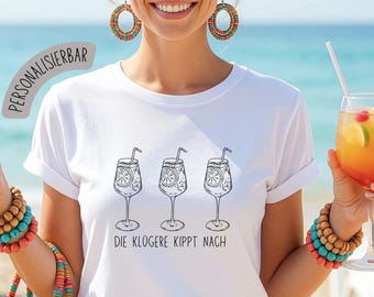 Personalized Cocktail Shirt | Women's Summer Party T-Shirt | Gift for Girlfriend | Bachelorette Party | Vacation | Girls' Trip | Girls' Getaway