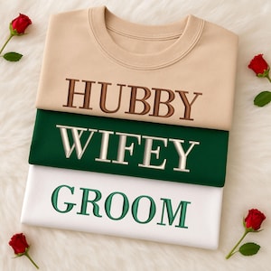 Moletom personalizado para esposa e marido, moletom bordado para casamento de Sr. e Sra., suéteres combinando para noivos, presentes de Natal para futuras Sra.