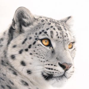ユキヒョウのポスター – ユキヒョウ柄、モダンな動物ポスター、野生動物のウォールアート、動物の肖像画、ギフト、PDF DIN A1 - A5