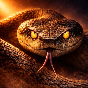 Schlange Poster, Snake Wandbild modern, Reptil Wall Art, Tierposter Wohnzimmer, Wildlife Poster – Light Contrast, Download