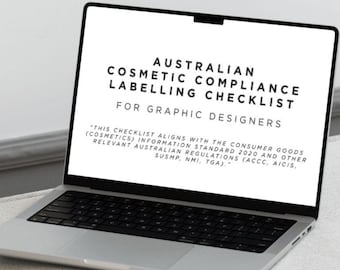 Australian Cosmetic Labelling Checklist for Designers (PDF)