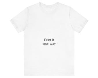 Camiseta blanca personalizable con impresión a tu gusto