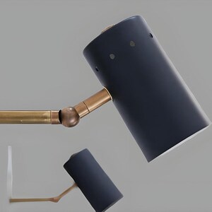 Italian Brass Cylinder Wall Sconce Mid Century Sputnik Style Light Modern Focus Lamp Vanity Hallway Fixture Interior Decor