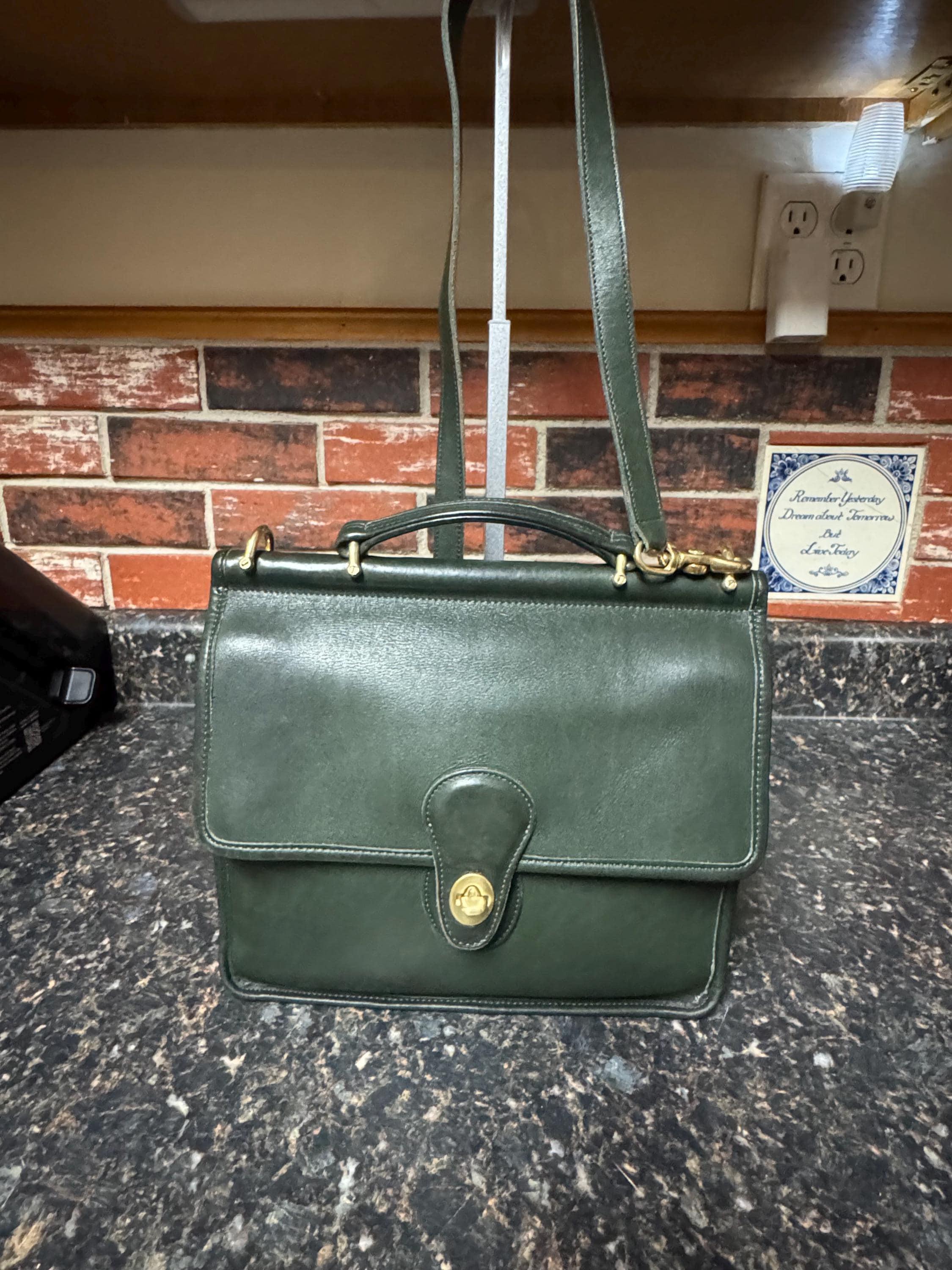 バッグ Vintage Coach Green \" MANOR BAG \" Vintage Coach Green 