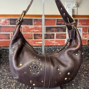 Studded Hobo Bag Coach - Etsy