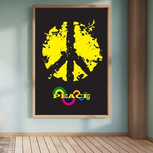 Peace wallart 3 size digital download