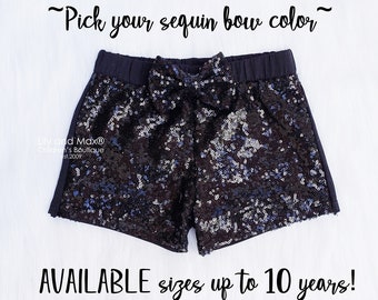 Black sequin shorts, black baby shorts, black sequin birthday girl shorts, 1st birthday shorts,sequin shorts, sequin toddler shorts