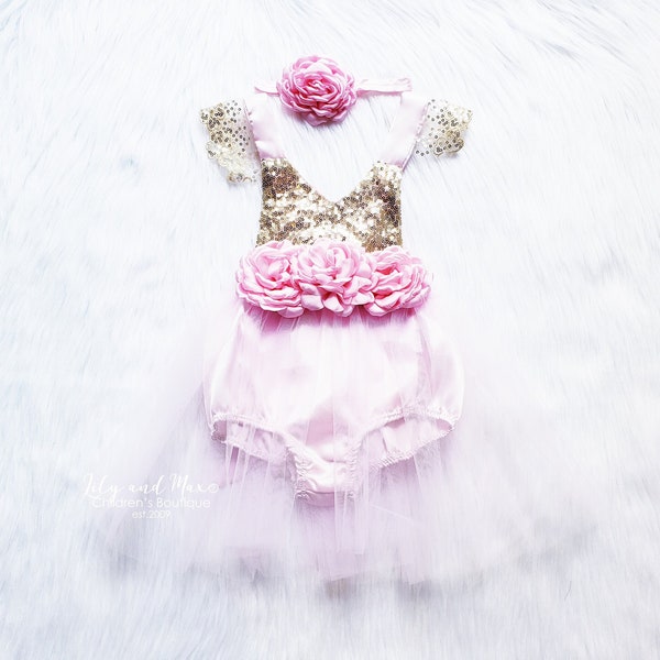 Baby Sequin Romper Etsy