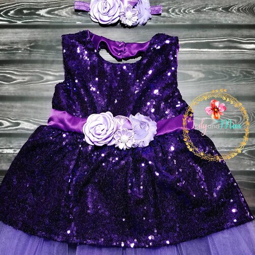Purple Lavender Flower Girl Dress Purple Lavender Toddler Etsy
