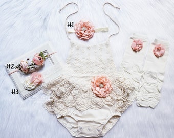 boho baby romper