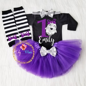 1st birthday Halloween Outfit, 1st Halloween GHOST outfit, ghost halloween outfit, Halloween girl smash cake outfit, Girls Halloween Outfit
