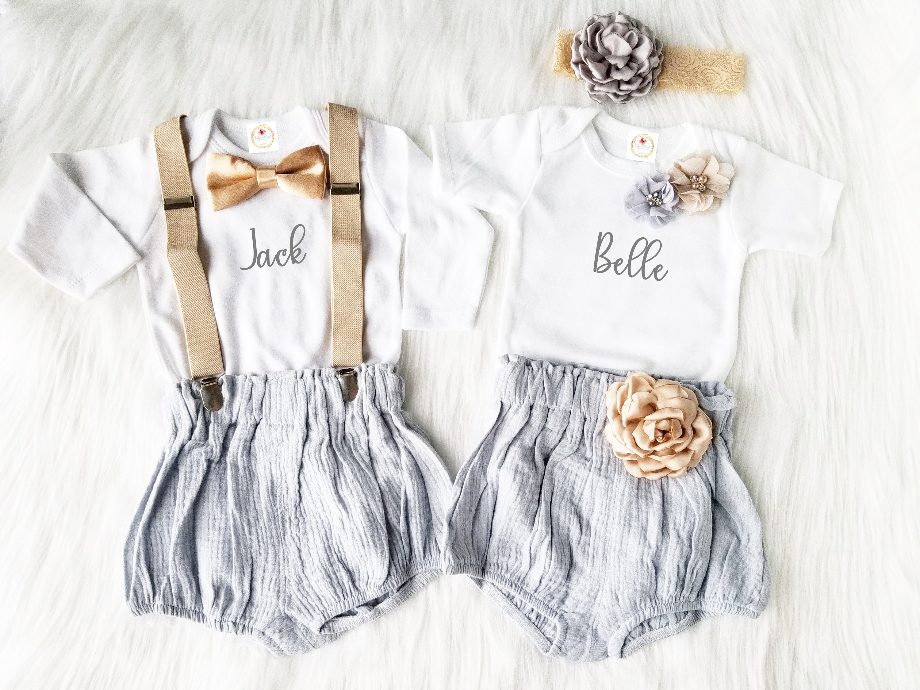 Twin Boy And Girl Matching Outfits - Etsy