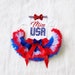 4th of July Girls Outfit, Miss USA girls outfit, 1st 4th outfit, red white and blue pettiskirt, 4th of july smash cake outfit,Miss USA shirt 