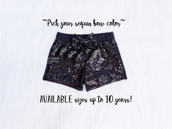 black sparkly shorts