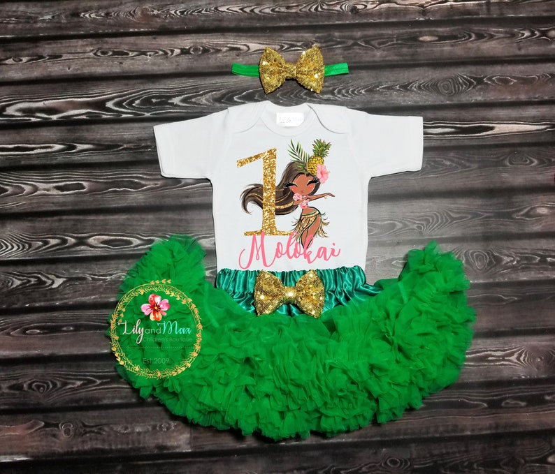 baby luau outfit