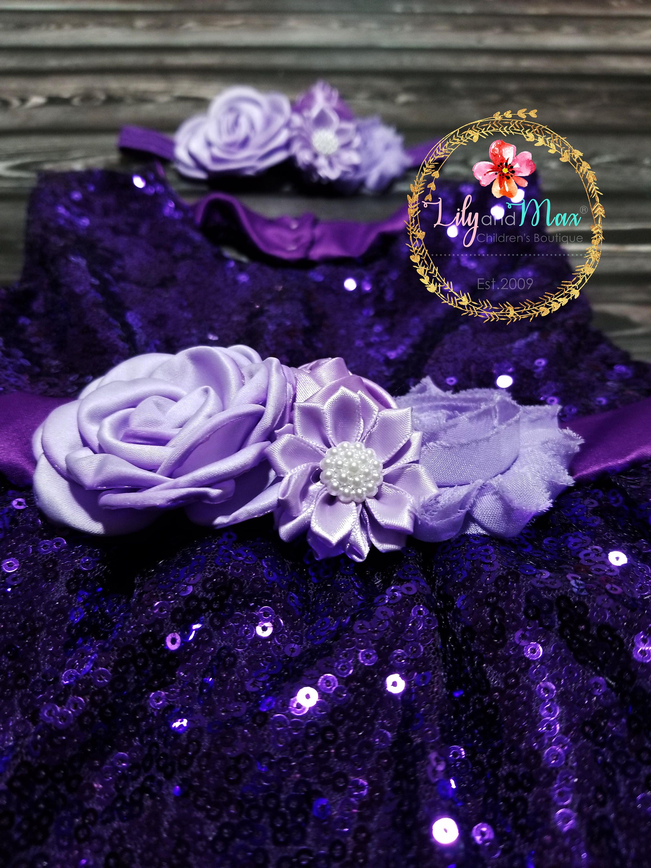 Purple Sequin Flower Girls Dress Purple Sequin Birthday Dress Lavender Headband Baby Girl Dress Sequin Toddler Dress Flower Girl Dress Etsy Canada