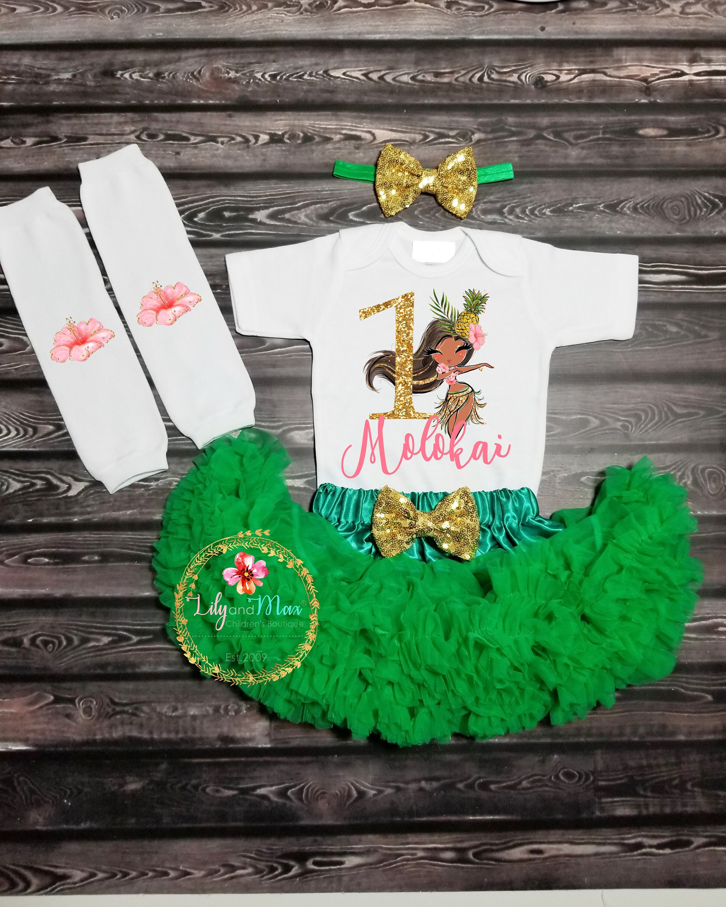 First birthday luau outfit deals