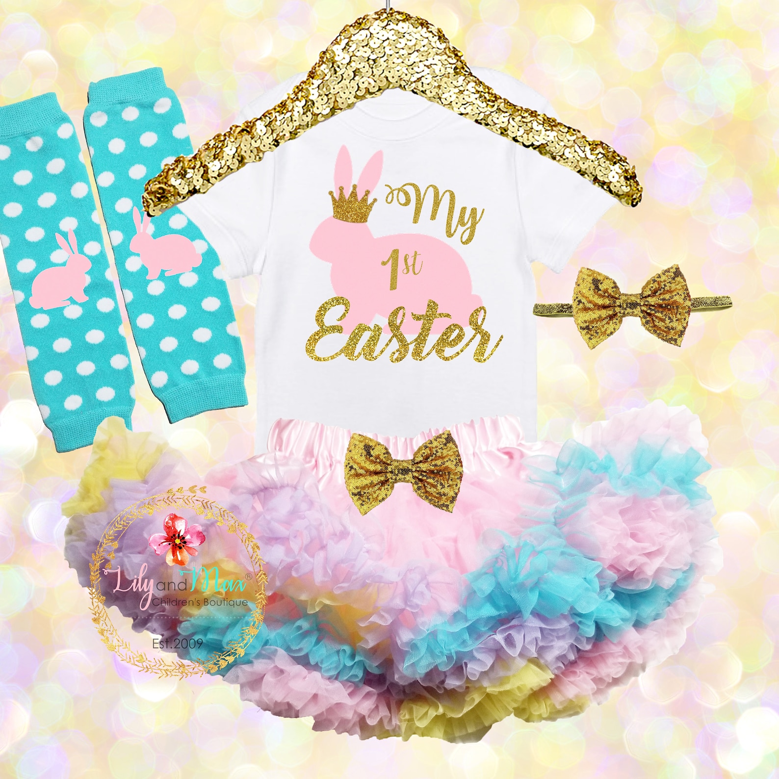 1st Easter Girls Outfit My 1st Easter Girl Outfit Easter Etsy