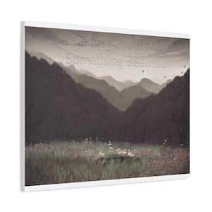 Dark Humor Wall Art | Funny Home Decor | Landscape Canvas Print