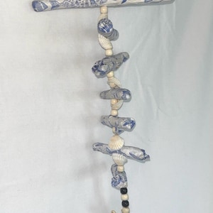 Coastal Driftwood & Seashell Wind Chime – Beach Boho Decor