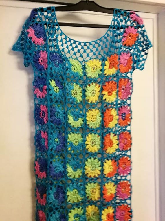 crochet hippie dress