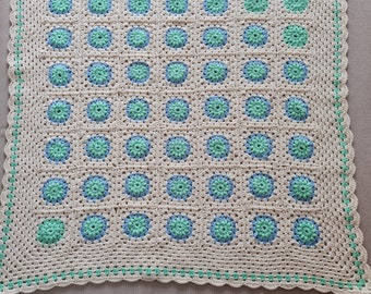 Crochet baby blanket,  baby bedspread, baby boy room, bed blanket