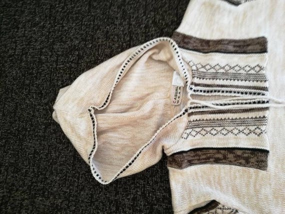 Vintage unisex tribal sweater, ethnic hooded swea… - image 4